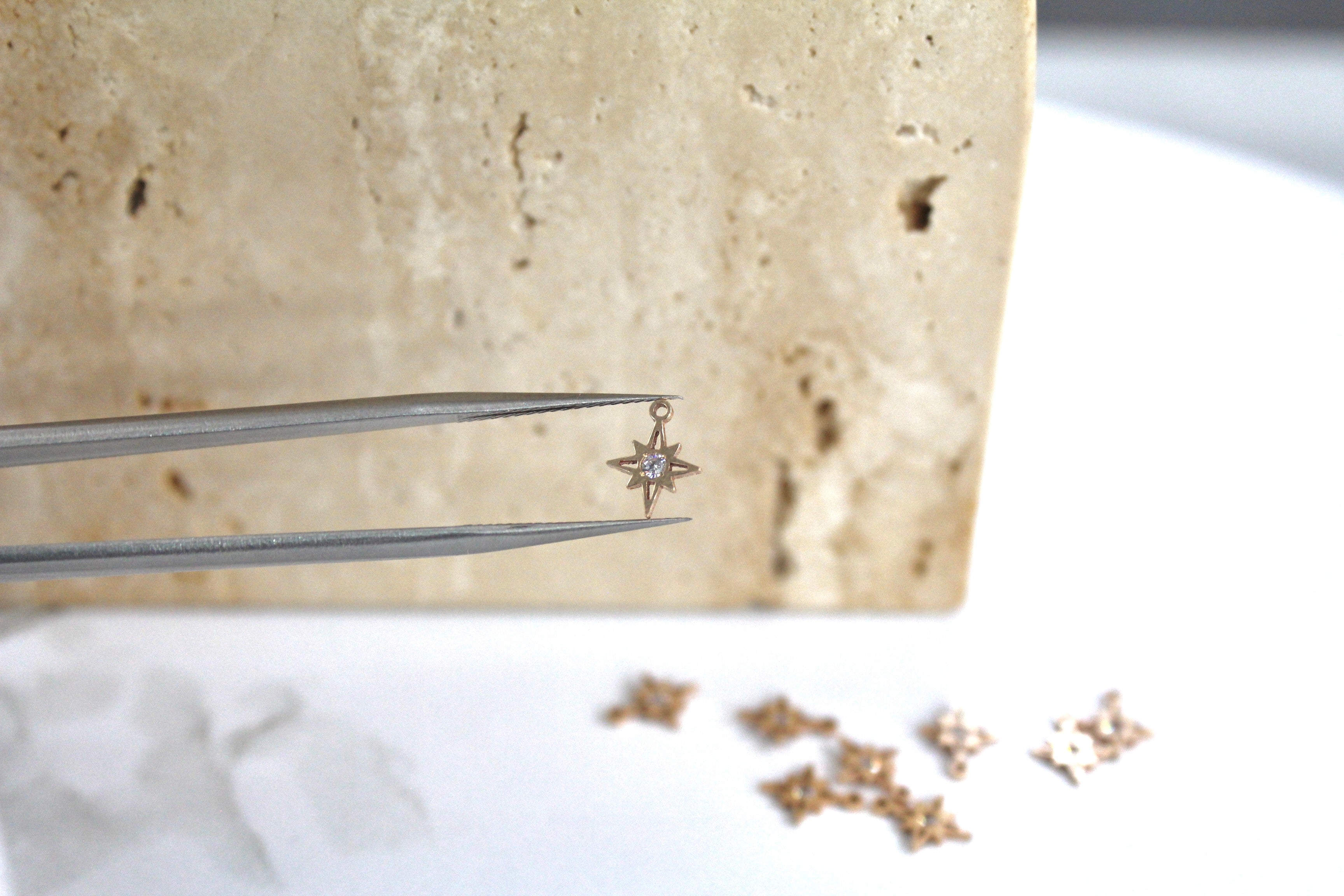 North Star Charm Sterling Silver LINKED Permanent Jewelry Training