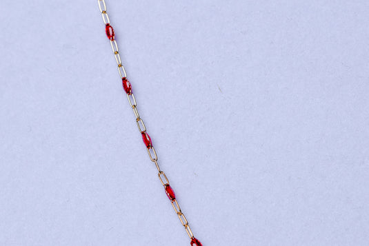 Core - 14K Gold Filled Enamel (Red)