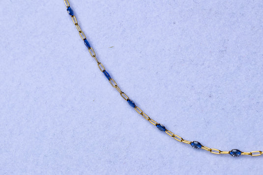 Noble - 14K Gold Filled Enamel (Blue)