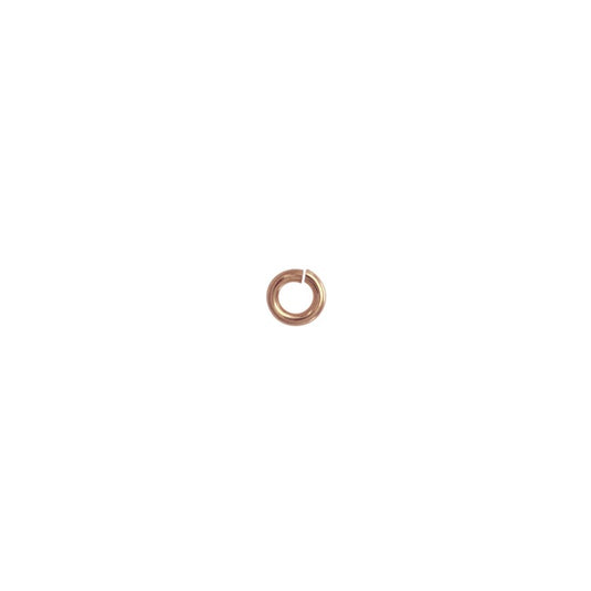 22G 2.5mm Round Jump Ring - 14K Solid Gold (Rose)