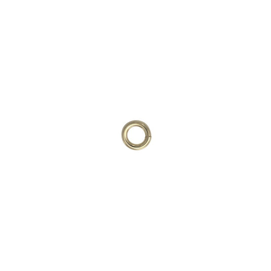22G 3mm Round Jump Ring - 14K Solid Gold (Yellow)