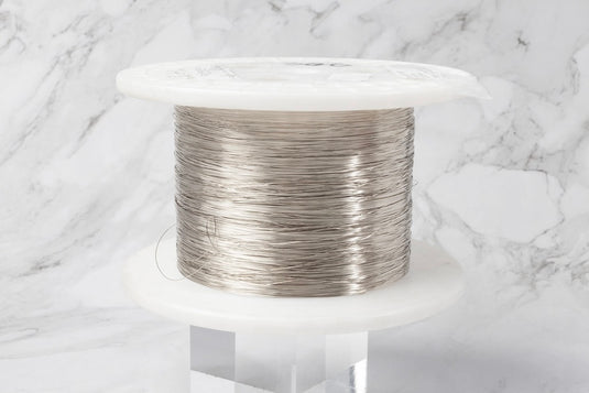 24G Round Wire - 14K Solid Gold (White)