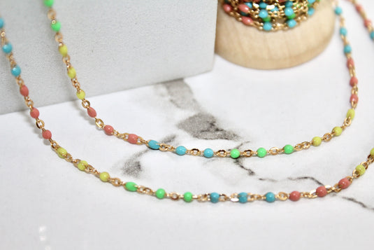 Bunny - 14K Gold Filled Enamel (Multicolor)