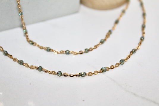 Robin - 14K Gold Filled Enamel (Blue)