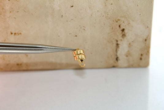 Cierre magnético de 5,5 mm - Relleno de oro de 14 quilates (amarillo)