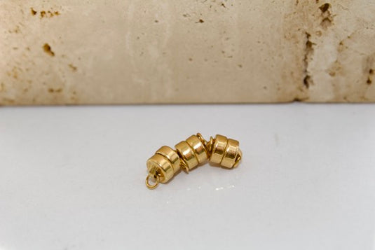 Cierre magnético de 5,5 mm - Relleno de oro de 14 quilates (amarillo)