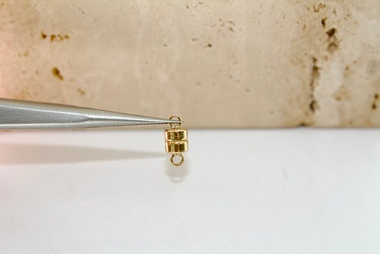 Cierre magnético de 4,4 mm - Relleno de oro de 14 quilates (amarillo)