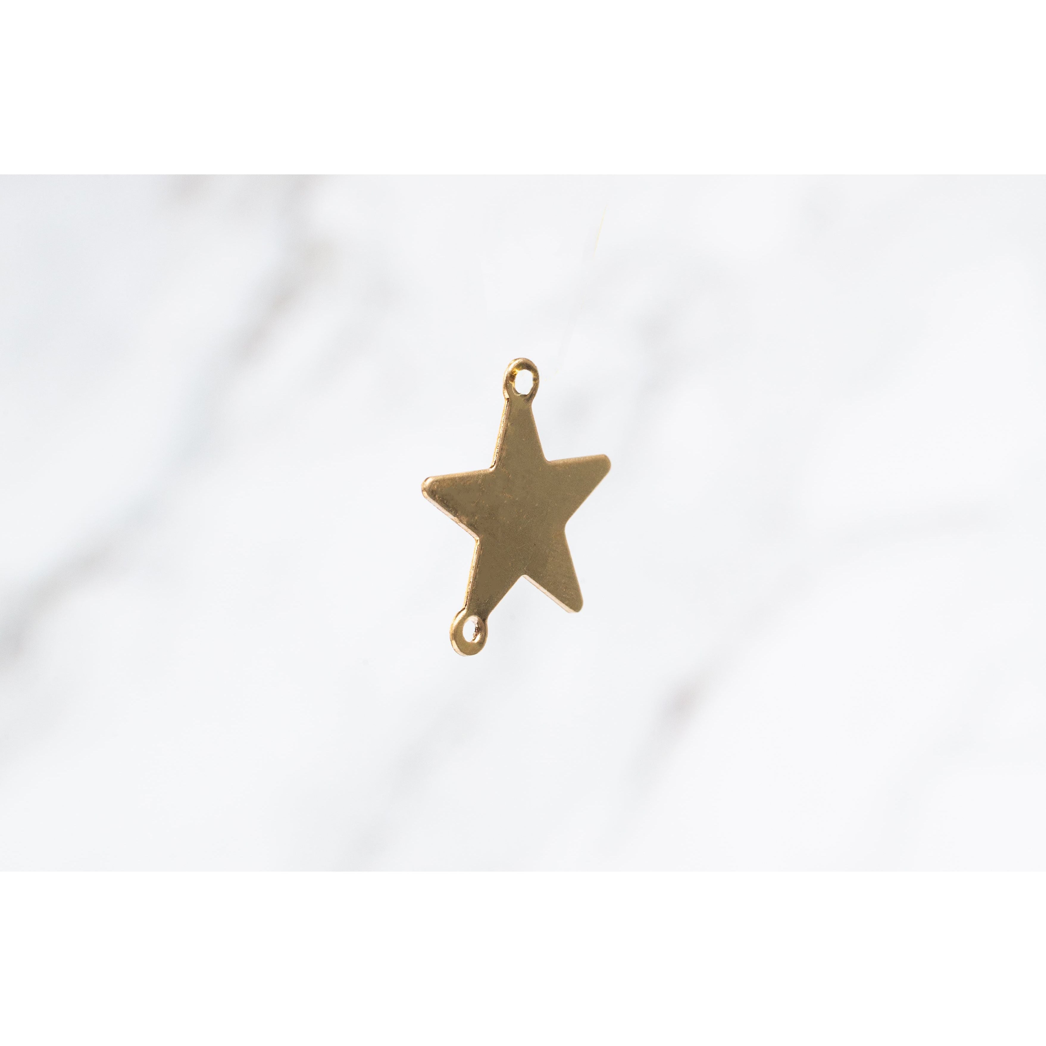 Gamma Star Charm Gold Filled (Yellow) LINKED Permanent Jewelry