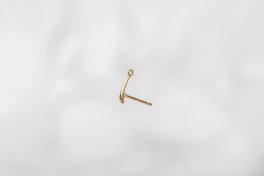 Stud  earring  14k Gold