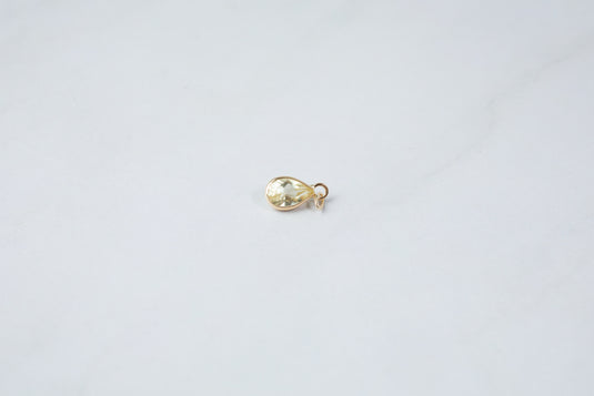 Dije de pera y limón de 3 mm - Oro macizo de 14 quilates (amarillo)