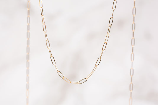 Yellow Gold  rectangular chain  rectangle  Paperclip link  paperclip  Oval Chain  oval  Gold Chain  14k gold chain  14k Gold  14k