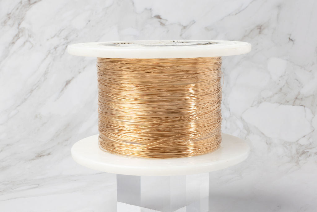 14K Gold Yellow 30G Round Wire 1 Ft LINKED Permanent Jewelry