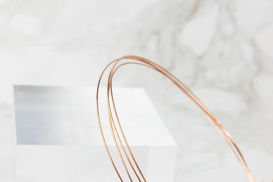 24G Round Wire - 14K Solid Gold (Rose)