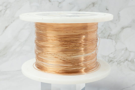26G Round Wire - 14K Solid Gold (Rose)