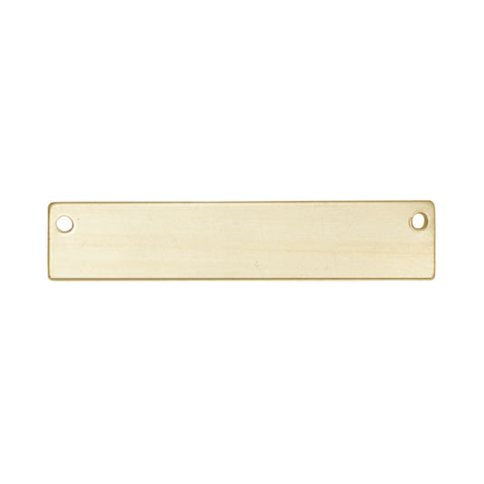 Conector de barra rectangular - Oro de 14 quilates (amarillo)