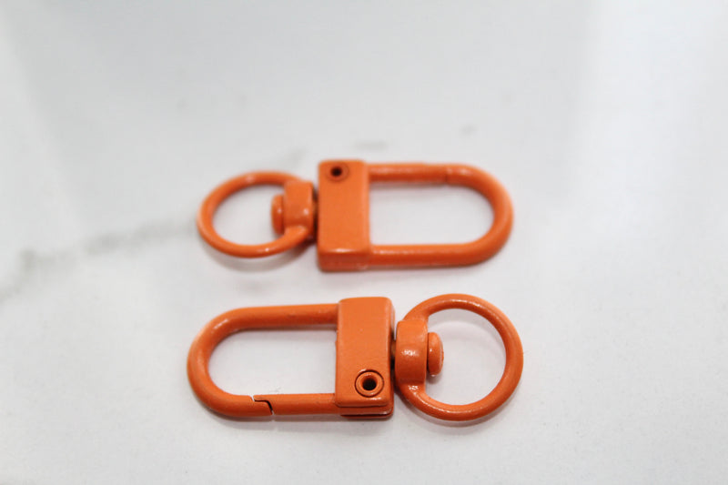 Load image into Gallery viewer, Orange Oversized Lobster Clasp - Plated
