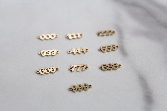 Angel Numbers Connector - 14K Gold Filled (Yellow)