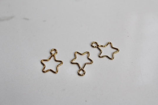 Dainty Star Outline Charm - 14K Gold Filled