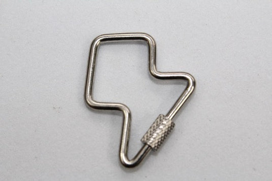 Lightning Screw Carabiner - Silver Plated