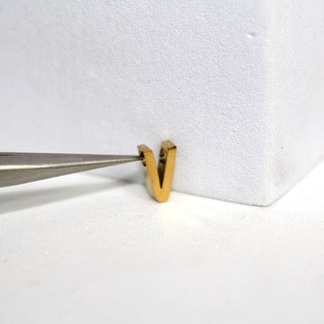 Simple Letter Charm - 14K Gold Filled (Yellow)