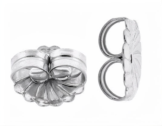 Friction Push Back Earring - Sterling Silver