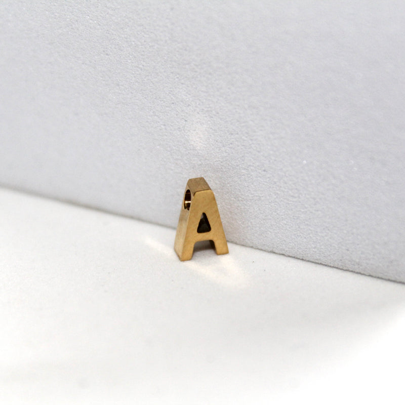 Load image into Gallery viewer, Simple Letter Charm - 14K Gold Filled (Yellow)
