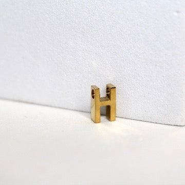 Simple Letter Charm - 14K Gold Filled (Yellow)