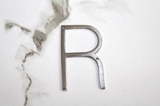 Load image into Gallery viewer, Large Letter Charm - Silver Plated
