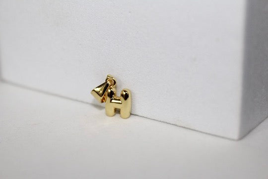 Load image into Gallery viewer, Bubble Letter Charms - Gold Plated
