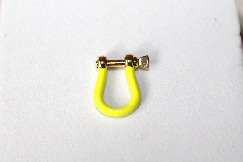 Load image into Gallery viewer, Yellow Small Locking Clasp - Gold Plated
