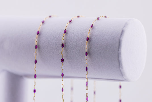Highland - 14K Gold Filled Enamel (Purple)
