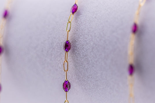 Highland - 14K Gold Filled Enamel (Purple)
