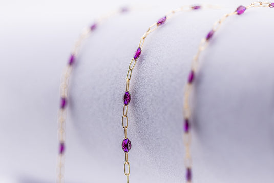 Highland - 14K Gold Filled Enamel (Purple)