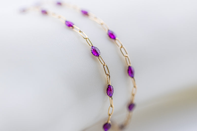 Load image into Gallery viewer, Highland - 14K Gold Filled Enamel (Purple)
