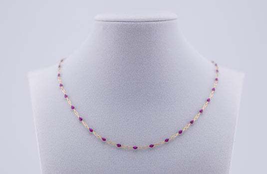 Highland - 14K Gold Filled Enamel (Purple)