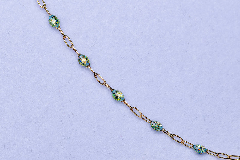 Load image into Gallery viewer, Eden - 14K Gold Filled Enamel (Green)
