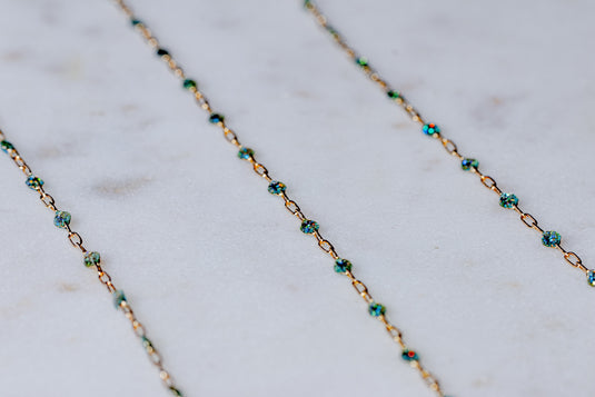 Eden - 14K Gold Filled Enamel (Green)