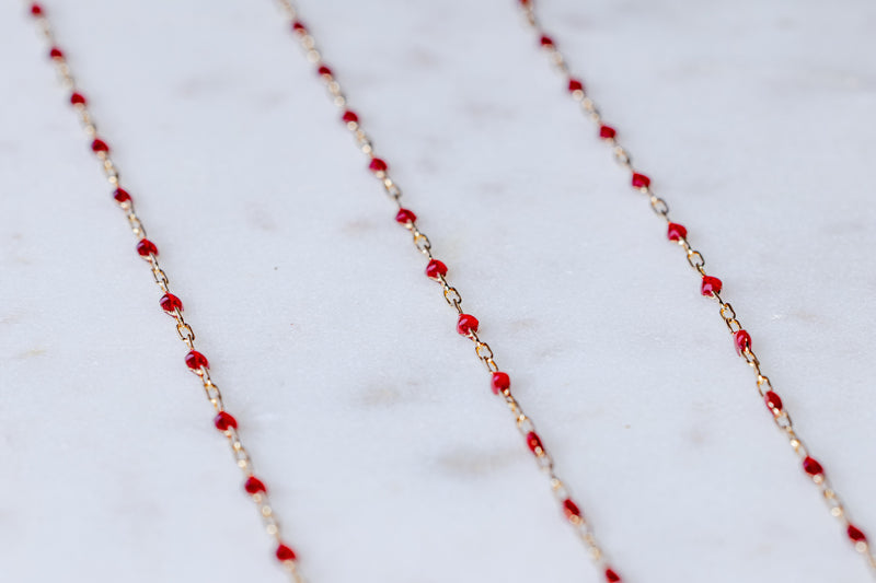 Load image into Gallery viewer, Core - 14K Gold Filled Enamel (Red)
