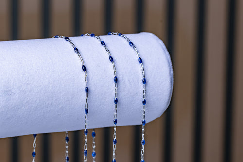 Admiral - Sterling Silver Enamel (Blue)