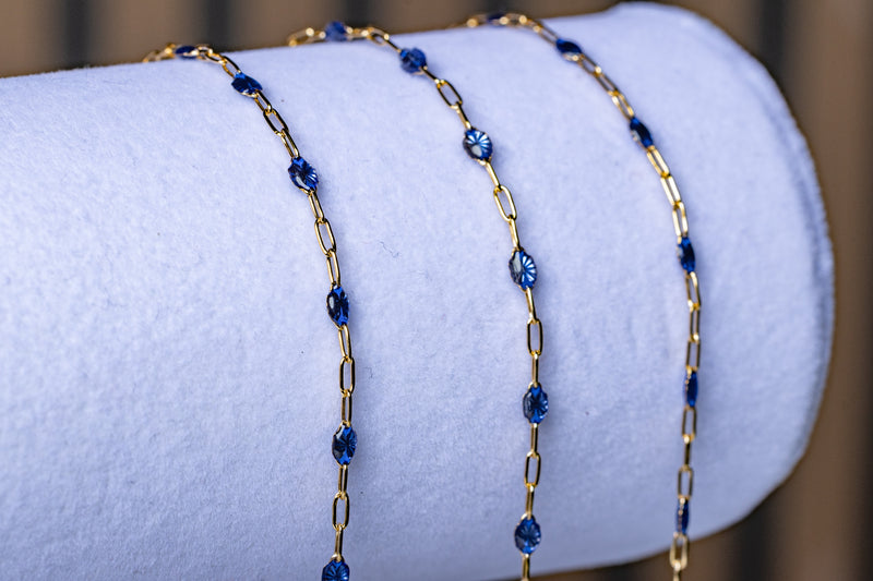 Load image into Gallery viewer, Noble - 14K Gold Filled Enamel (Blue)

