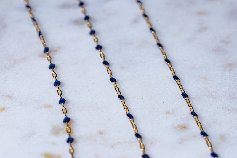 Load image into Gallery viewer, Noble - 14K Gold Filled Enamel (Blue)
