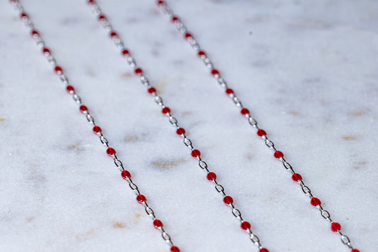 Rogue - Sterling Silver Enamel (Red)