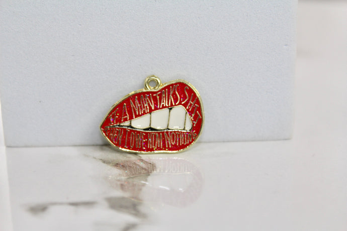 Lips Charm - Gold Plated