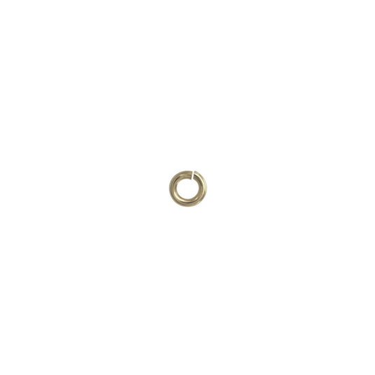 22G 2.5mm Round Jump Ring - 14K Solid Gold (Yellow)