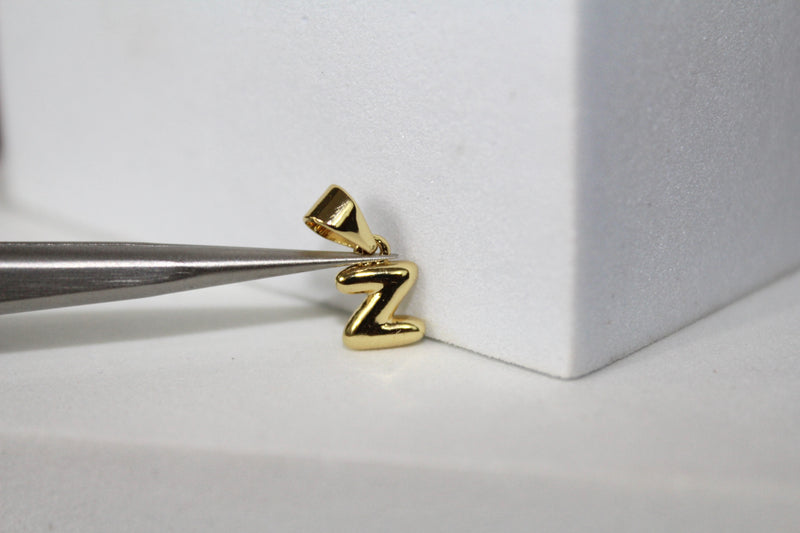 Load image into Gallery viewer, Bubble Letter Charms - Gold Plated
