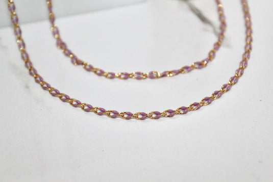 Fuji - 14K Gold Filled Enamel (Purple)