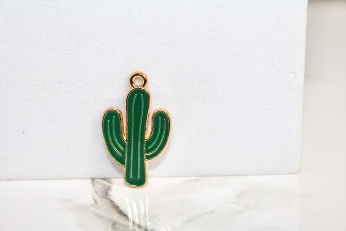 Cactus Charm - Gold Plated