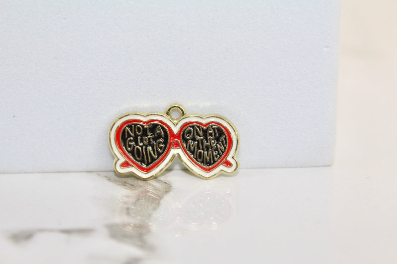 Load image into Gallery viewer, Heart Sunglasses Charm - Gold Plated
