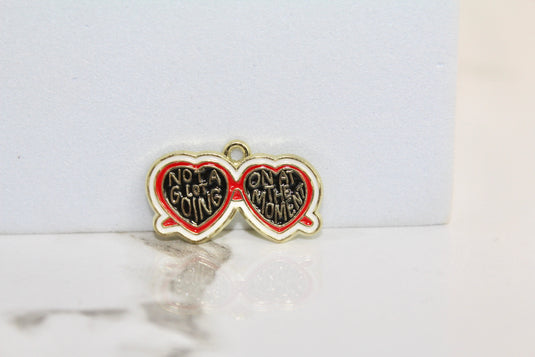 Heart Sunglasses Charm - Gold Plated