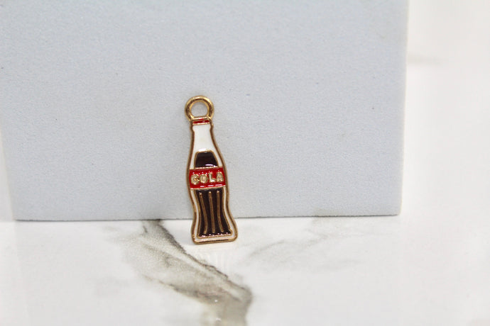 Cola Bottle Charm - Gold Plated